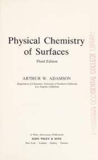 Physical Chemistry of Surfaces